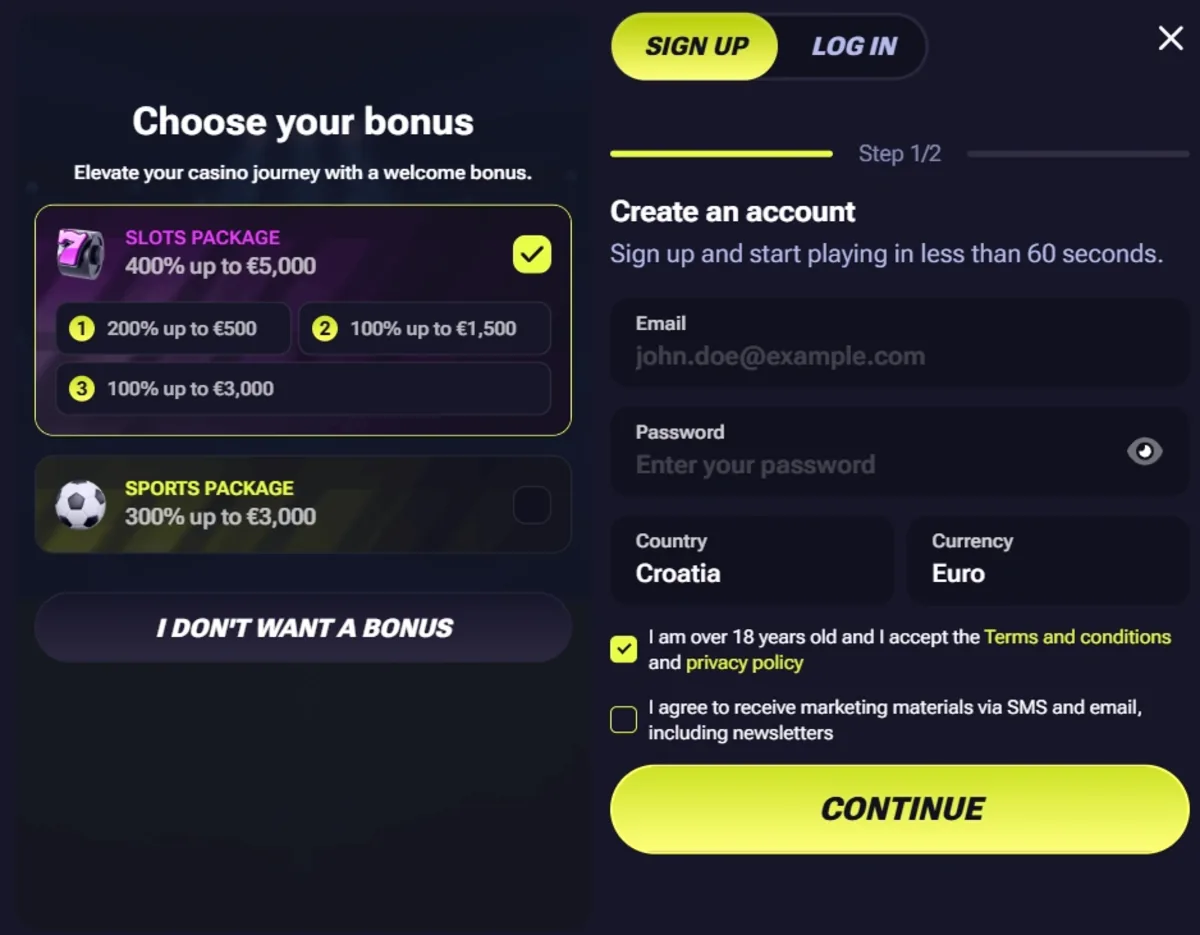 TenoBets bonus offers and promo codes